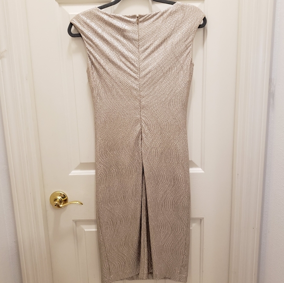 Ralph Lauren Gold Metallic Dress - Picture 5 of 5